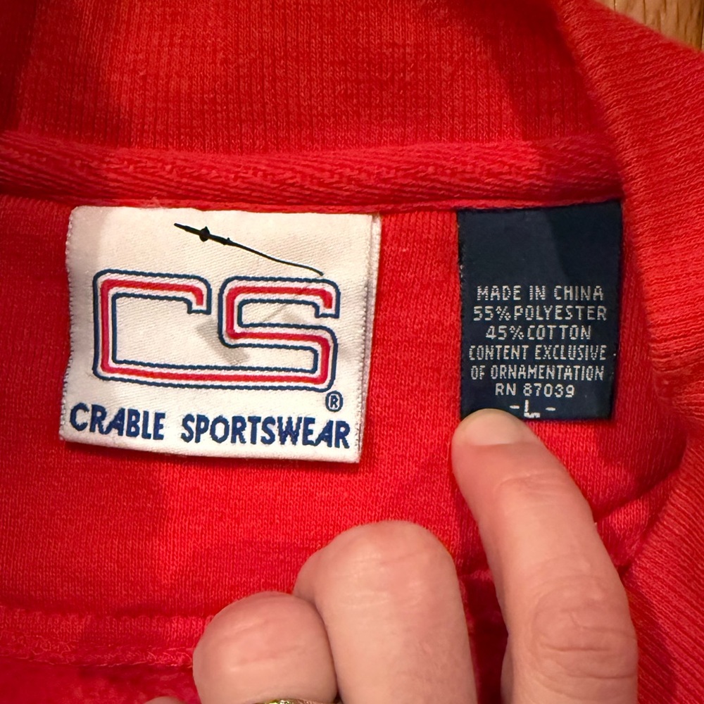 VTG Red Golf Graphic Sweatshirt Preppy Country Club - Picture 4 of 6